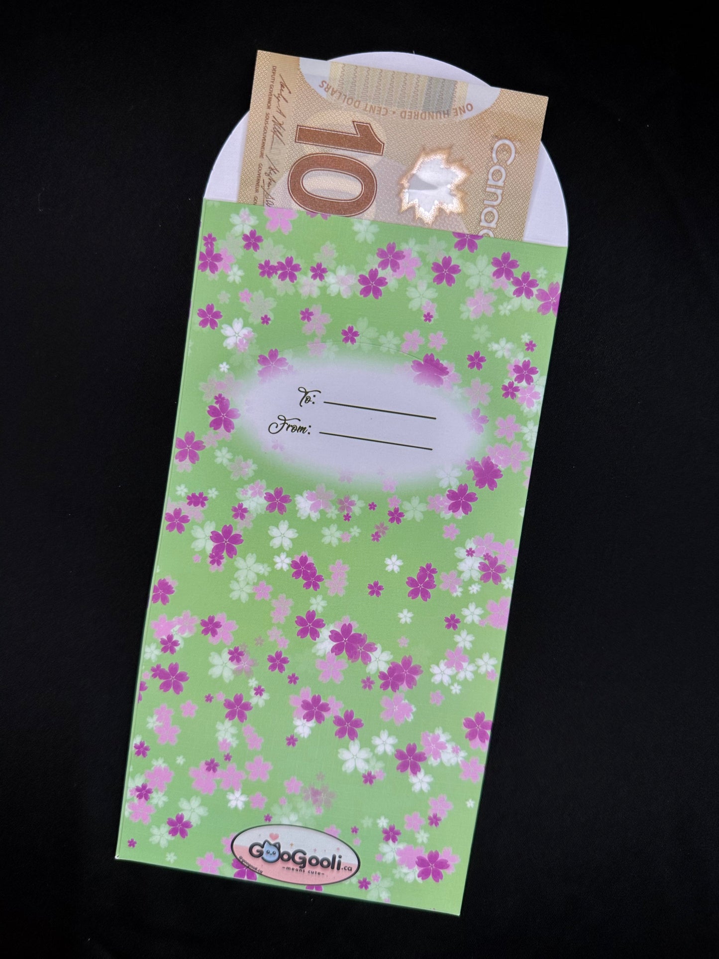 Nowruz Eidi envelope - Green sprouts