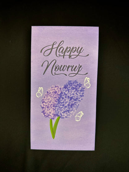 Nowruz Eidi envelope - Hyacinth